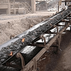 Flame resistant conveyor belts